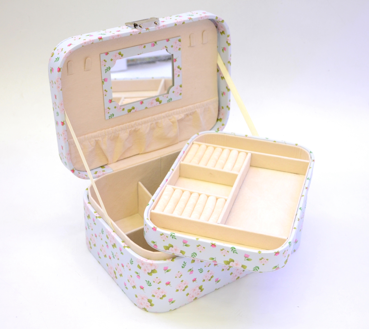 冠宇时尚首饰盒1145白底实物图