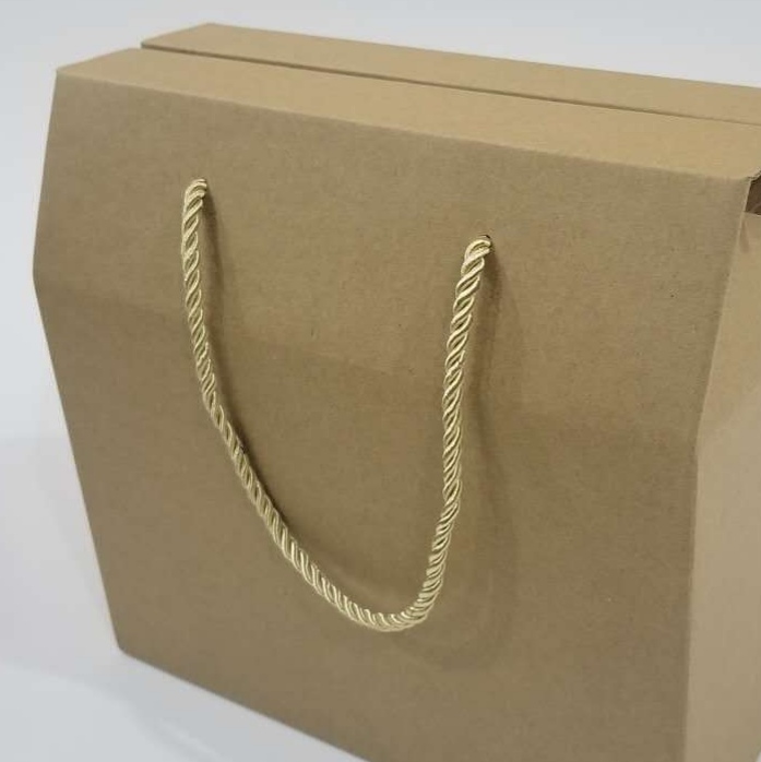 瓦愣纸盒牛皮纸礼品盒礼盒包装盒子细节图