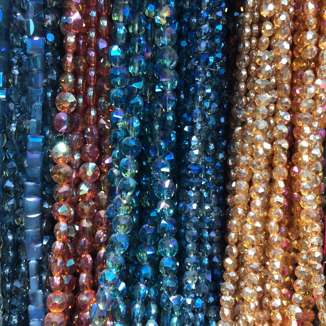 diy手工制作手项链饰品辅料成人串珠编织材料水晶散珠细节图