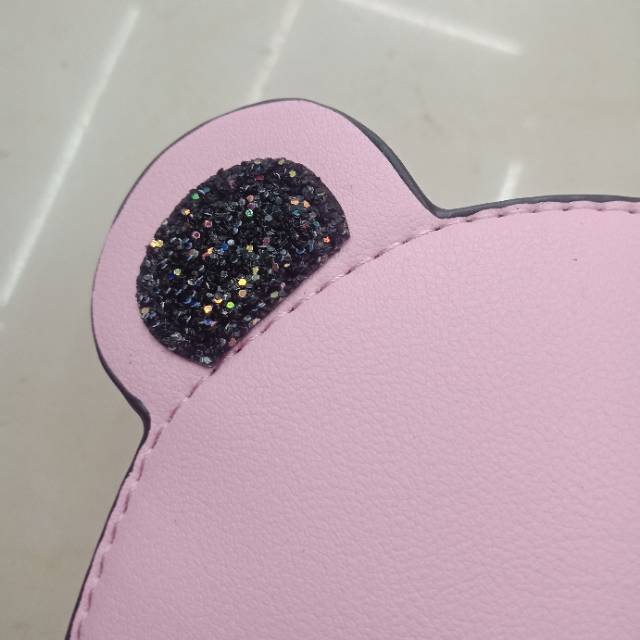 Light Pink Bear Head Backpack Backpack For Girls details Picture
