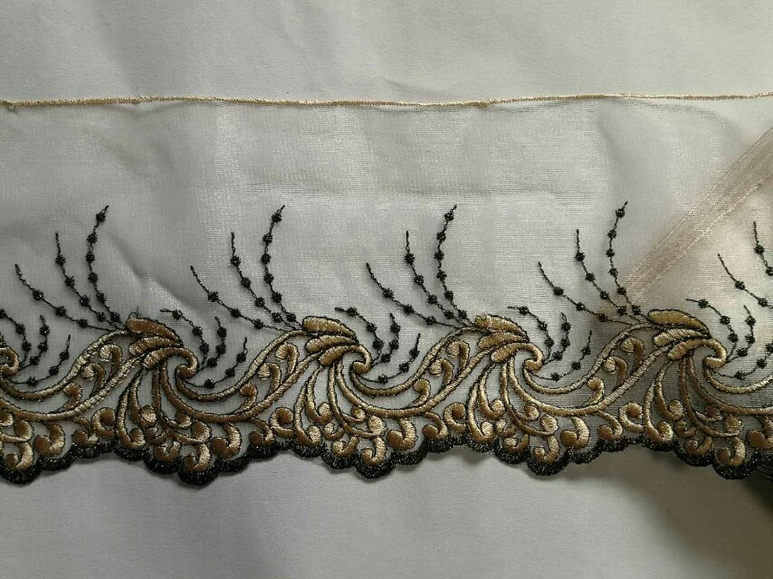 Embroidered lace clothing accessories, nylon lace home accessories, lace bestsellers details Picture