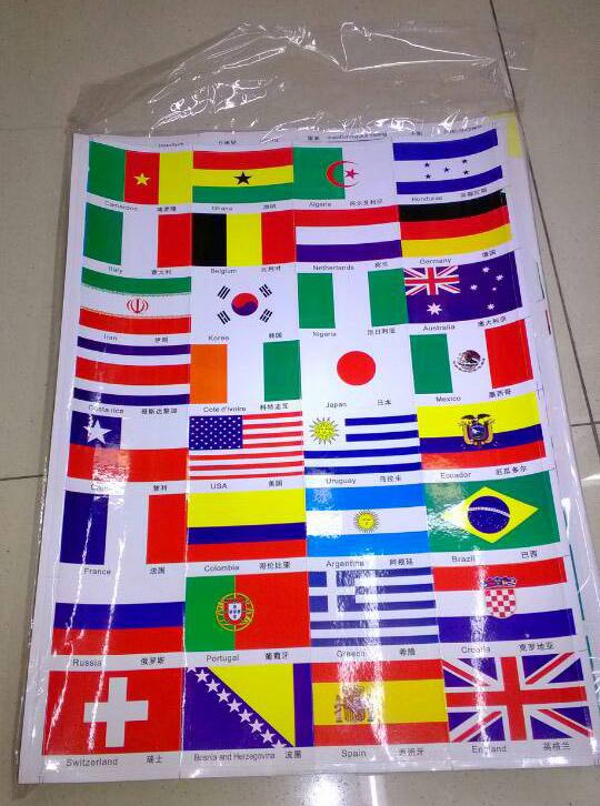 世界杯32强贴纸及各国专版贴纸大促销细节图