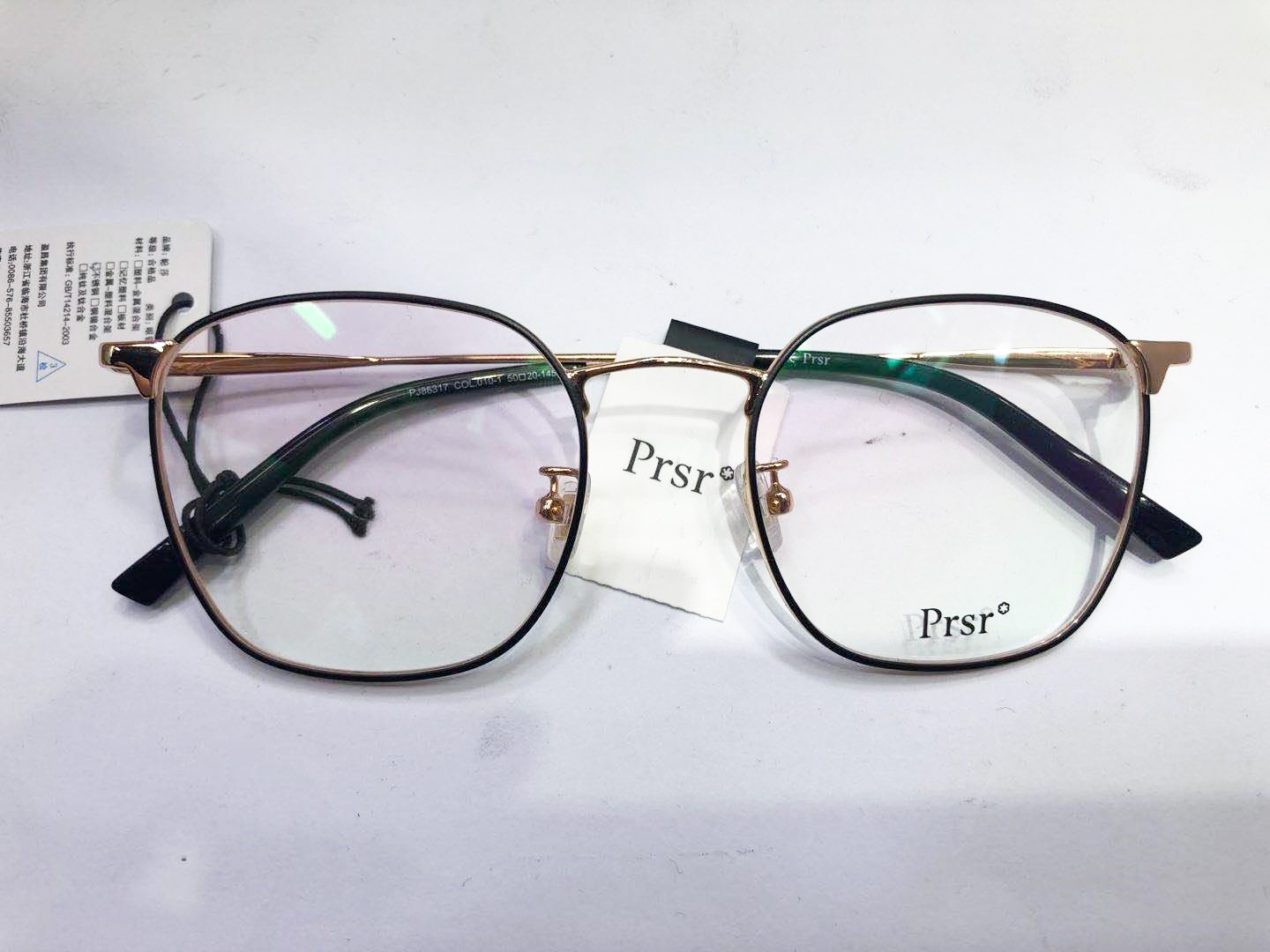 新款帕莎时尚眼镜框 男女金属光学近视镜架圆框大框小脸PJ86317