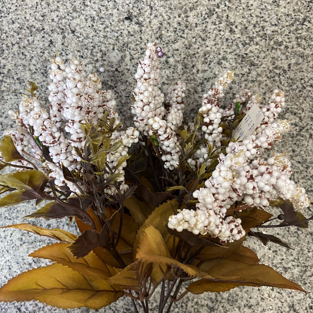 7叉西洋油画米泡沫仿真花客厅插画花束拍照婚庆居家假花装饰