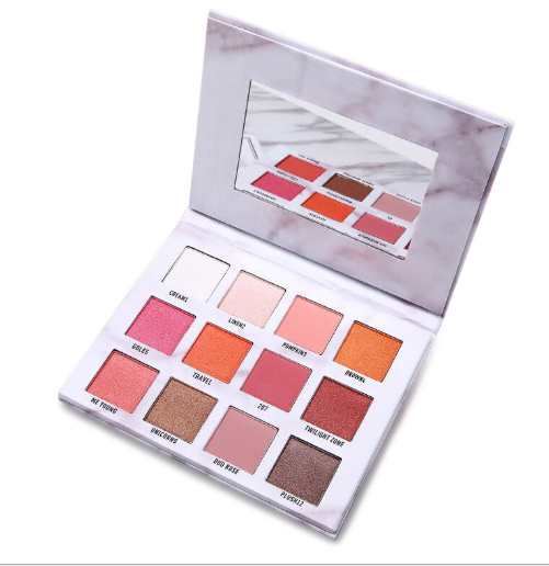 大理石12色眼影盘哑光珠光 新款懒人眼影彩妆详情3