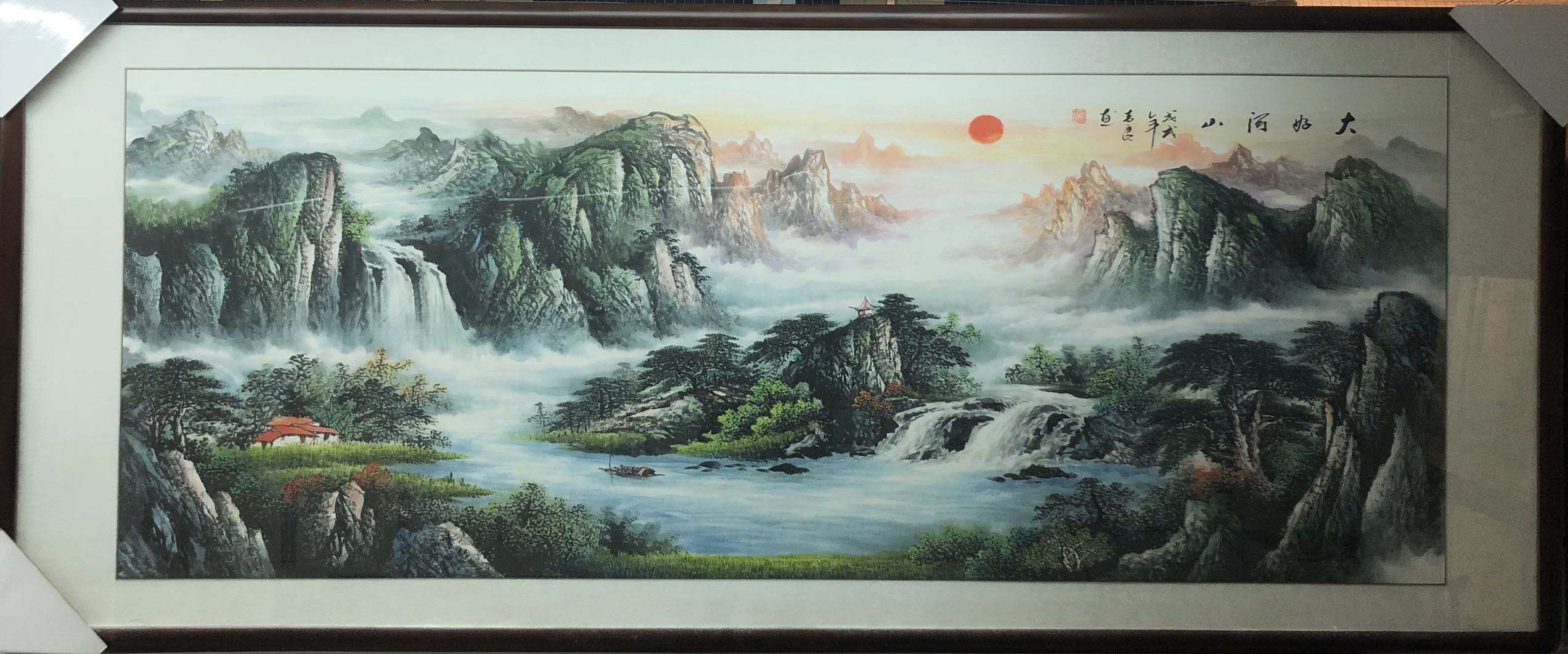 Yiwu New Year grand painting industry 80X200cm hand-painted Traditional Chinese painting thumbnail
