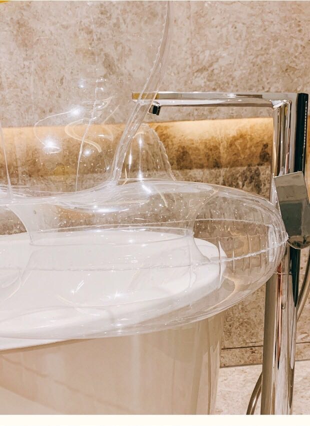 网红透明鸭子坐圈充气腋下圈产品图