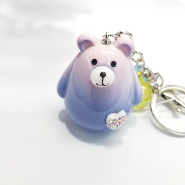 Aizhu jewelry accessories: Cute bear pendant accessories made of gradient acrylic material, a bestseller from Japan and South Korea