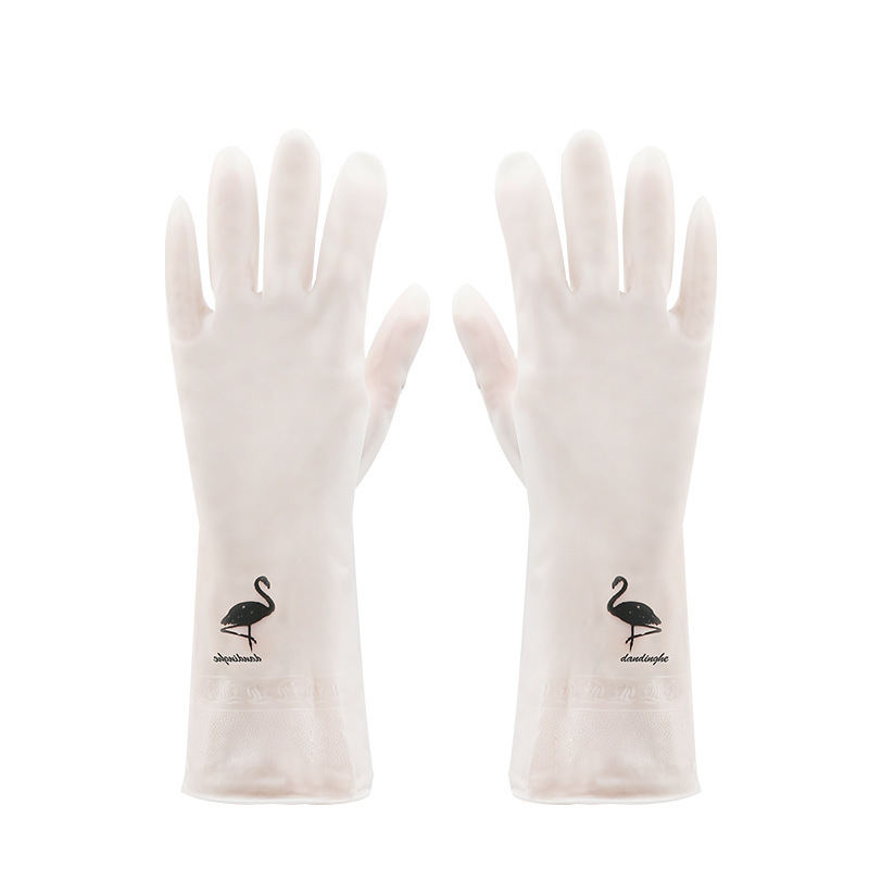 批发清洁家务薄款防水胶皮手套家用厨房洗衣洗碗耐用乳胶皮手套