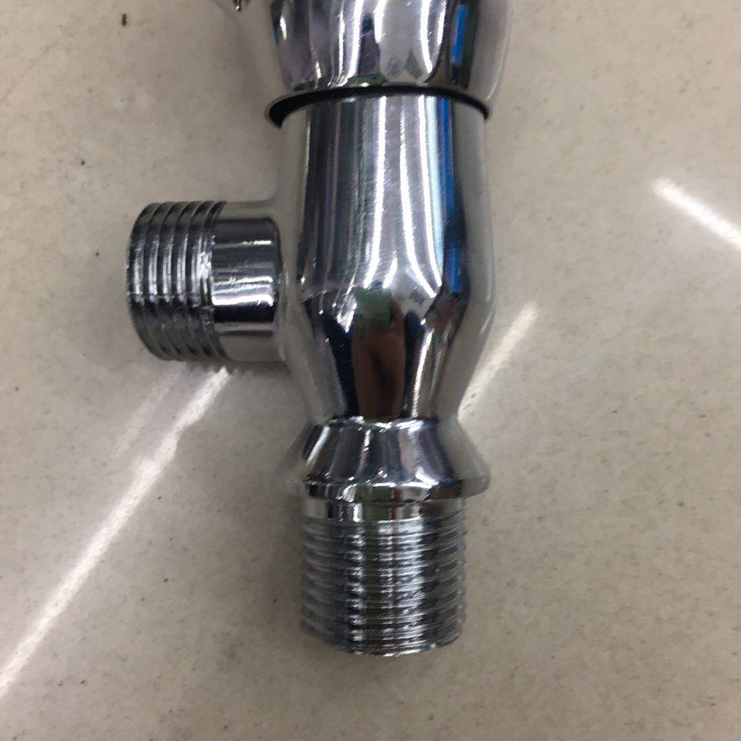 Thickened electroplated, universal cold and hot water Angle valve, toilet, water heater, faucet, stainless steel, extended bathroom hardware accessories details Picture