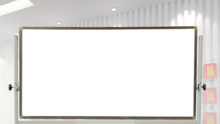 磁性单面白板教室专用小黑板办公教学挂式教学磁性黑板产品图