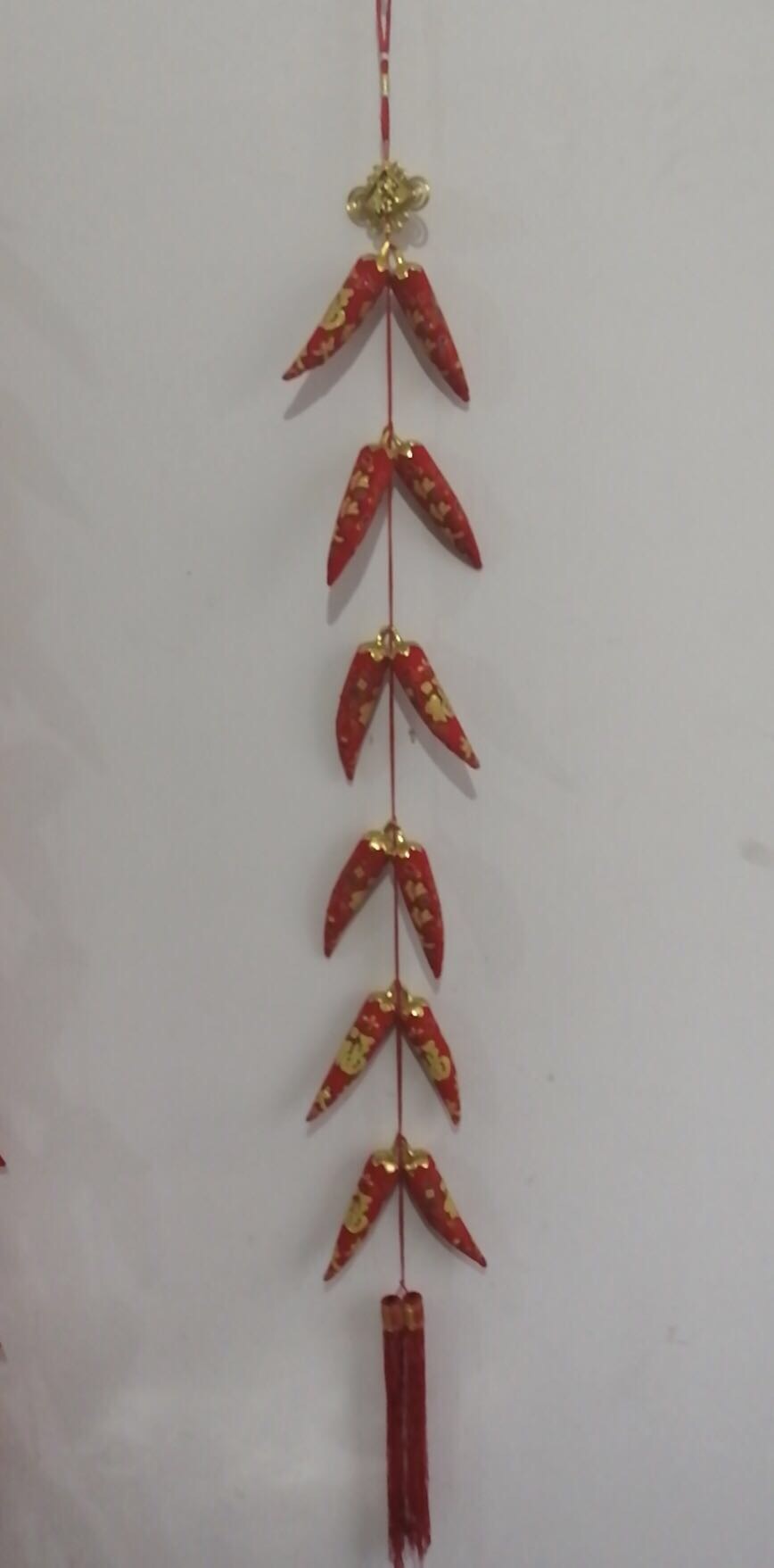 新款印花12头辣椒串婚庆节庆装饰家居乔迁