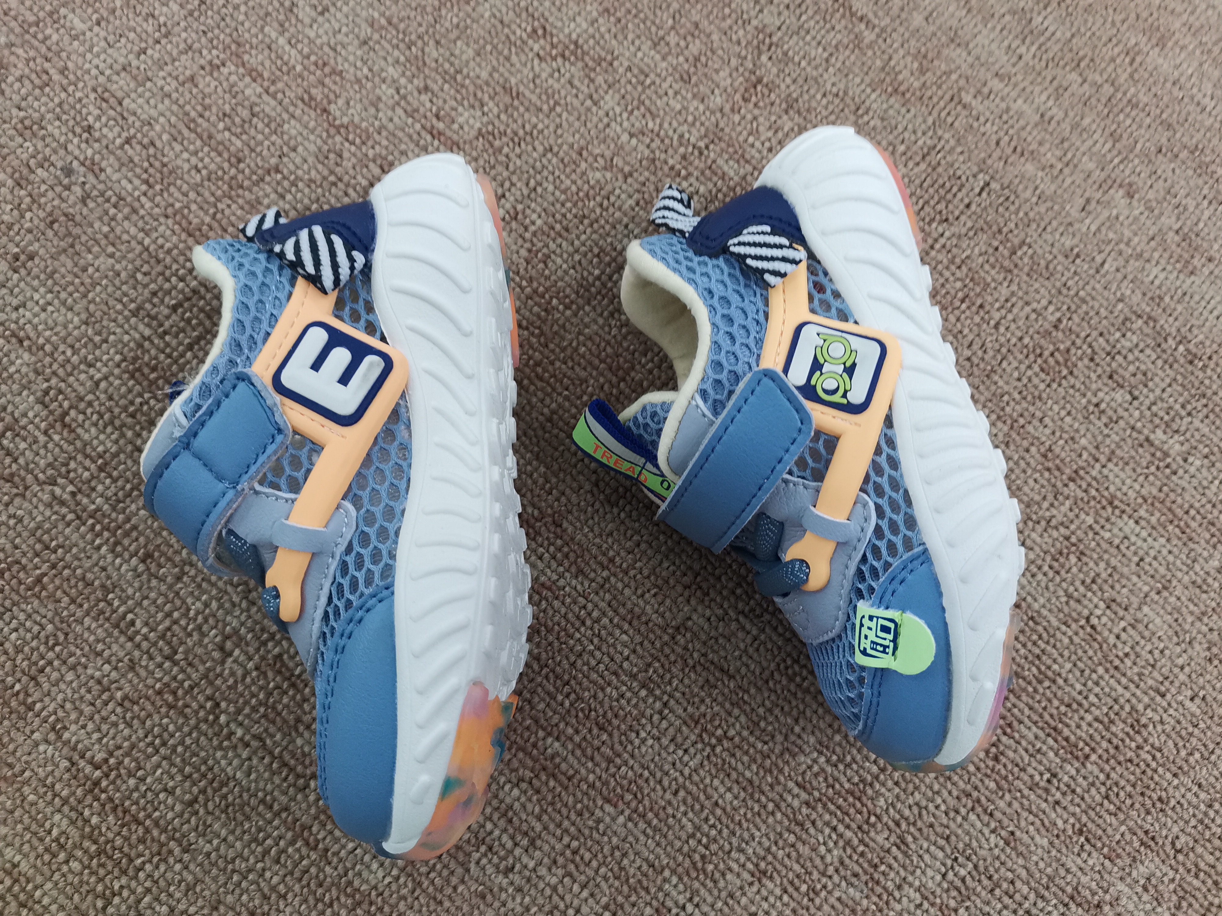 Xb7788 Little Treasure Home Boy Spring Net Red Stick Breathable Casual Children's Shoes Specification drawing