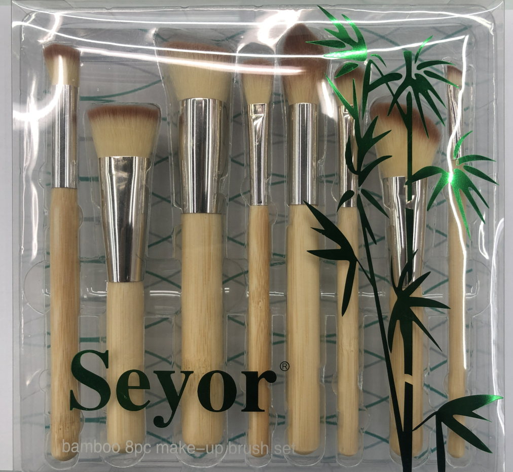 8只竹柄套刷套装多功能纯天然SY-Z008产品图