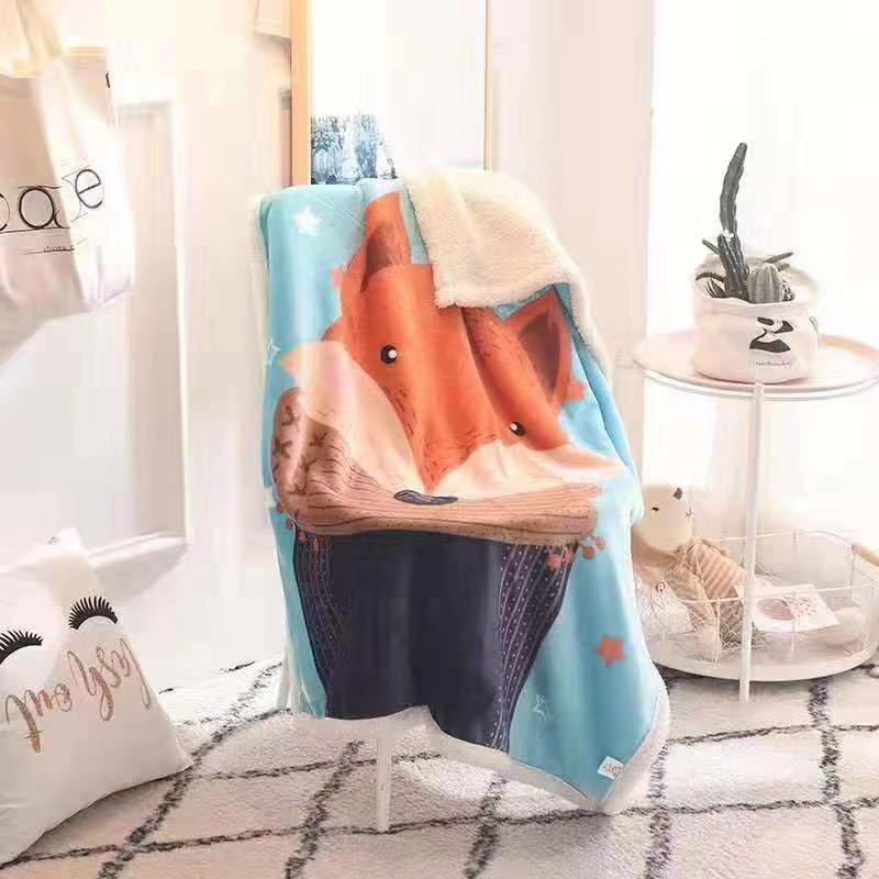 Lamb Wool Nap Blanket For Children details Picture