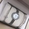 银色五角星手表套装珍珠镶钻女士简约气质商务女士手表防水产品图