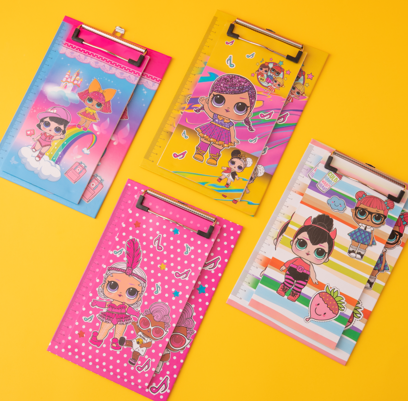 便利贴垫板套装A4写字垫板塑料夹子书板试卷夹板