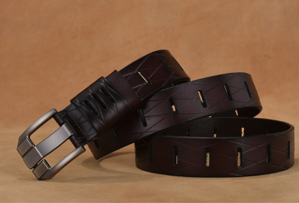 厂家直销厚实耐用流行款式爆款真皮皮带细节图