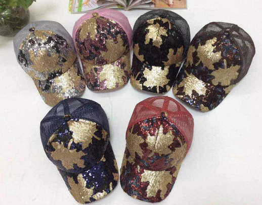 Ladies cap, summer new sequins, sunblock, sunblock, sun hat, Korean version, ubiquitous breathable baseball cap thumbnail