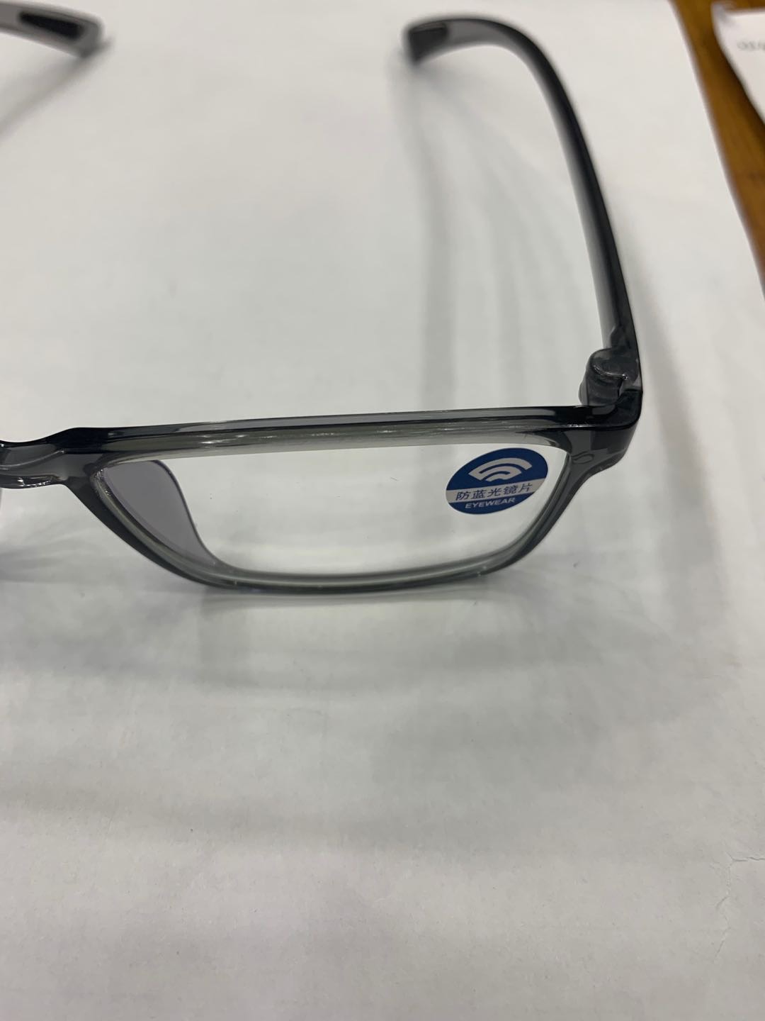 Classic square resin full-frame black myopia glasses and plain glasses Specification image