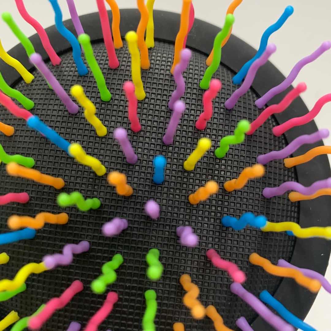 Rainbow Hair Comb Blow Bangs Blow Molding Massage Head Home Home Home Daily Factory Direct Sales Specification drawing