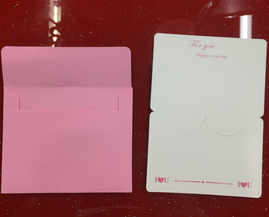 爱心贺卡情人节定制贺卡节日卡片韩国DIY感恩节贺卡产品图