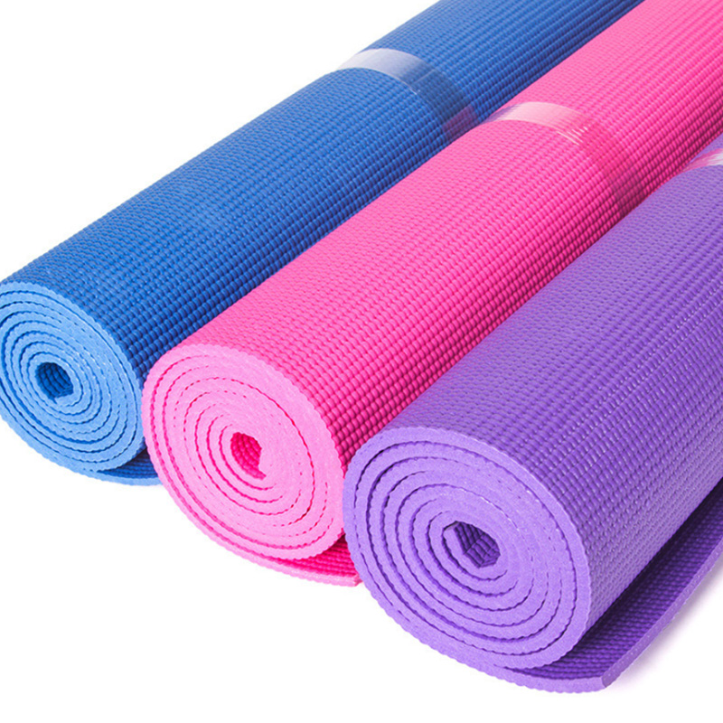 6mm加厚防滑发泡单色运动垫瑜伽垫健身垫瑜伽毯可折叠定制生产详情图2
