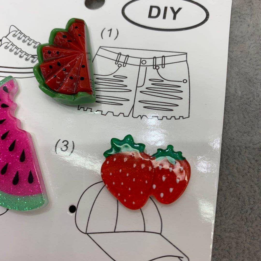 Dragon fruit fruit hairpin, cute children and little girls, bright acrylic headband Specification image