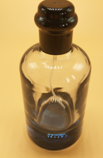 Transparent bayonet portable high-end perfume glass spray dispenser bottle