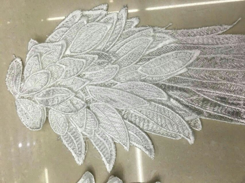 广东刺绣水溶花边服装辅料花边批发花边锦纶白色花边