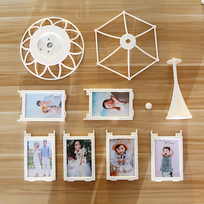 摩天轮相框摆台创意儿童相片框个性大风车相册架婚纱相架组合细节图