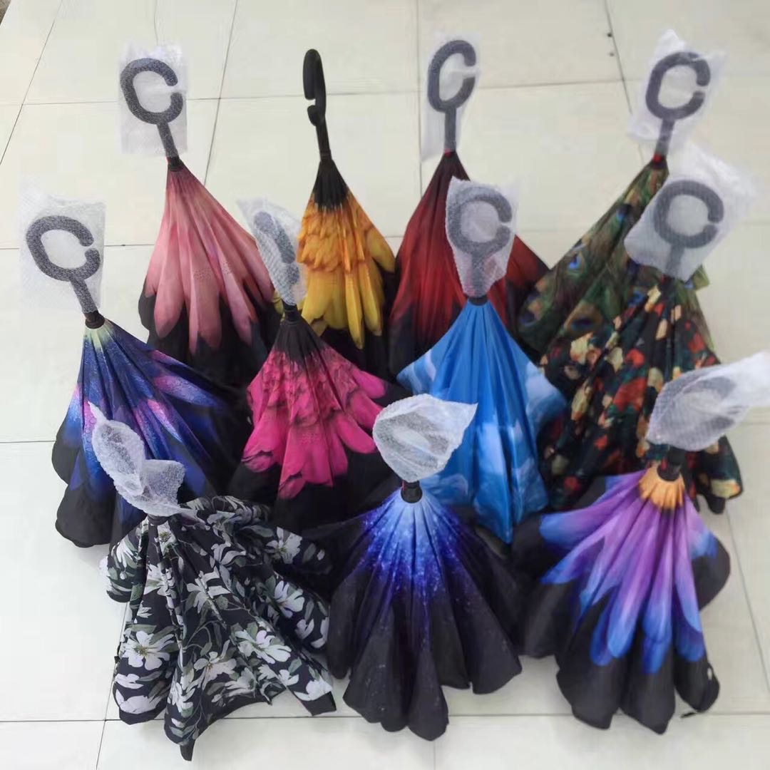 Car Reverse Umbrella Long Handle Umbrella details Picture