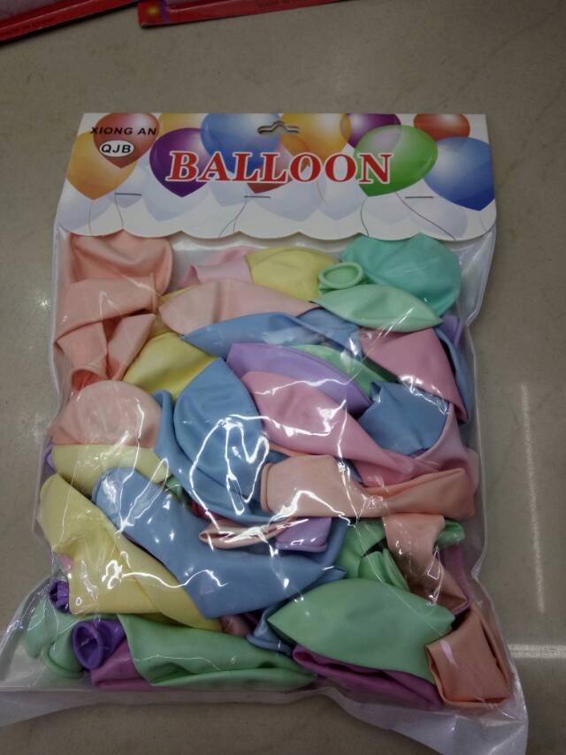 多色PVC马卡龙气球