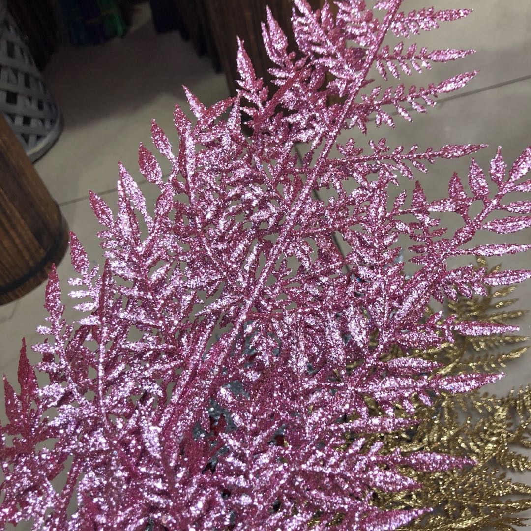 Floral arrangements for the living room with gold powder artificial plants Specification image