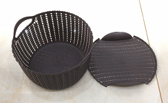 22883-17 Covered storage box, clothing storage box, plastic sundries storage box wholesale details Picture