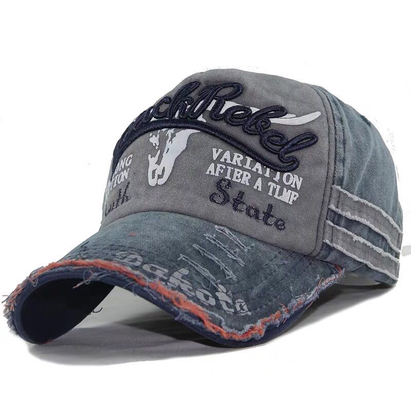 Aliexpress Baseball Cap Korean Version Of Cowboy Do Old Broken Edge Hat Grinding Edge Fishing Cap Men And Women Couples Sunscreen Cap