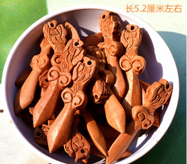 手工雕刻龙头剑包挂儿童玩意可做钥匙扣项链