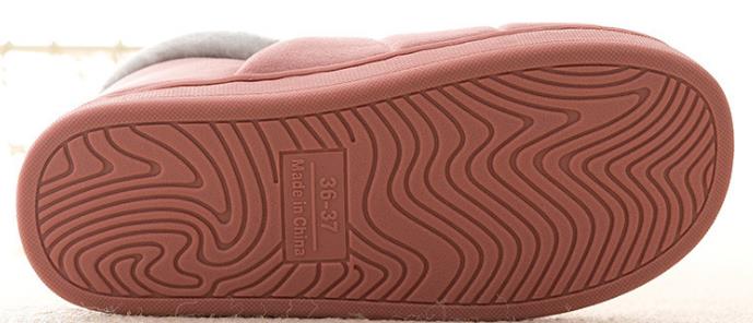 Monthly Shoe Manufacturers Direct Sales Suede Cartoon Bread Cotton Drag Female Indoor Warm Couple Corduroy Cotton Slippers Specification drawing
