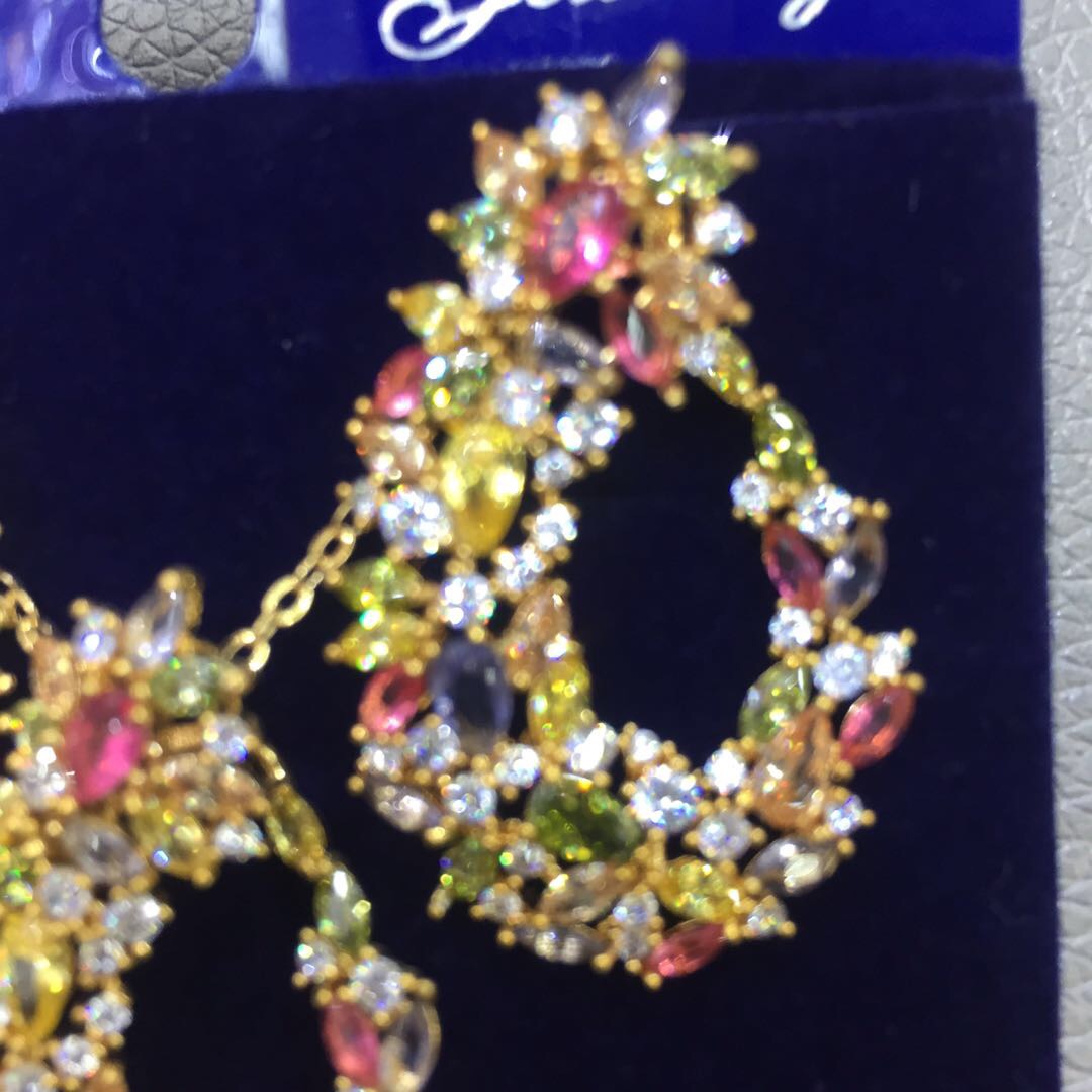 Ladies Alloy Necklace Bracelet Earrings Manufacturers Direct European And American Style Specification drawing