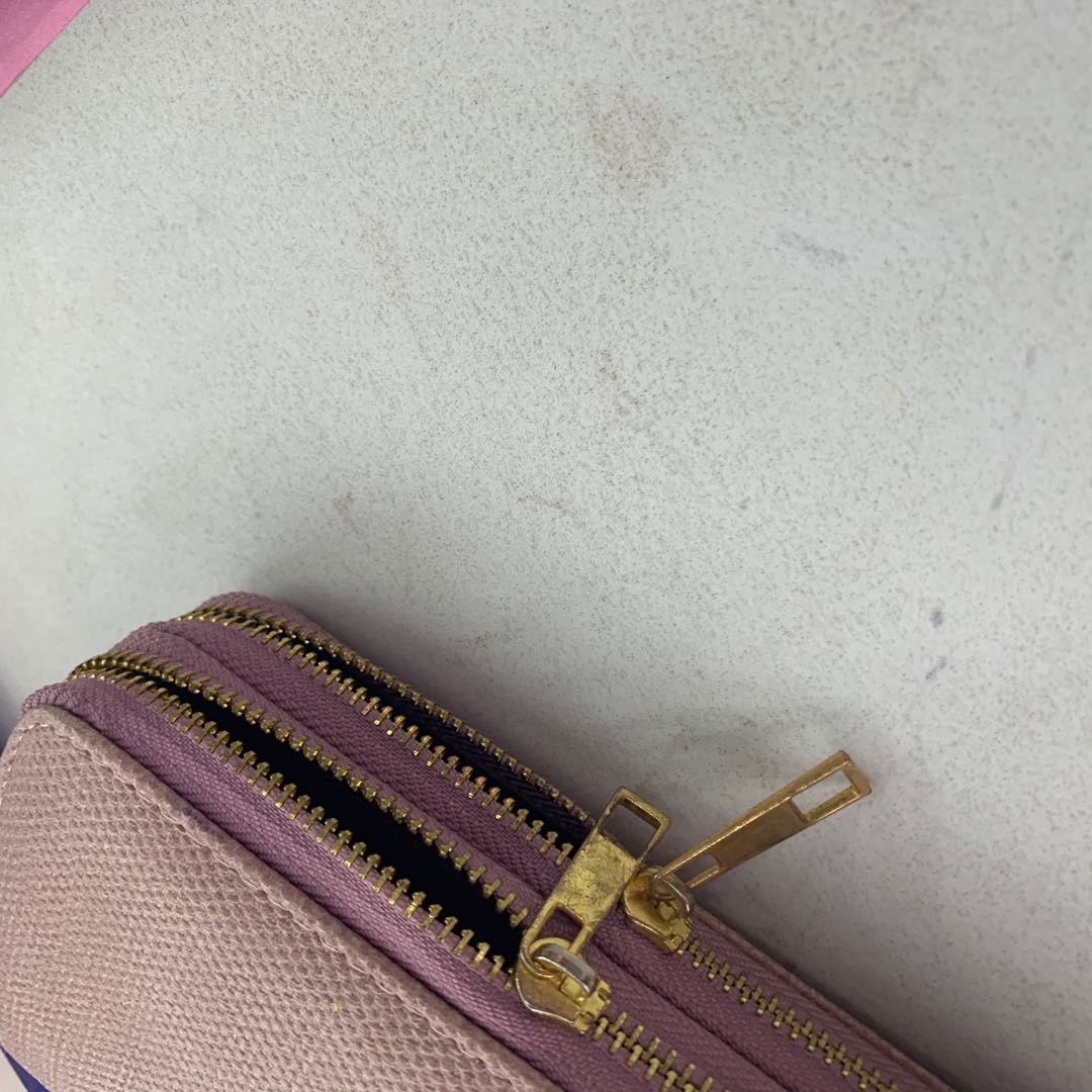 Xinxin Double Pull Plaid Purse Card Bag For Women details Picture