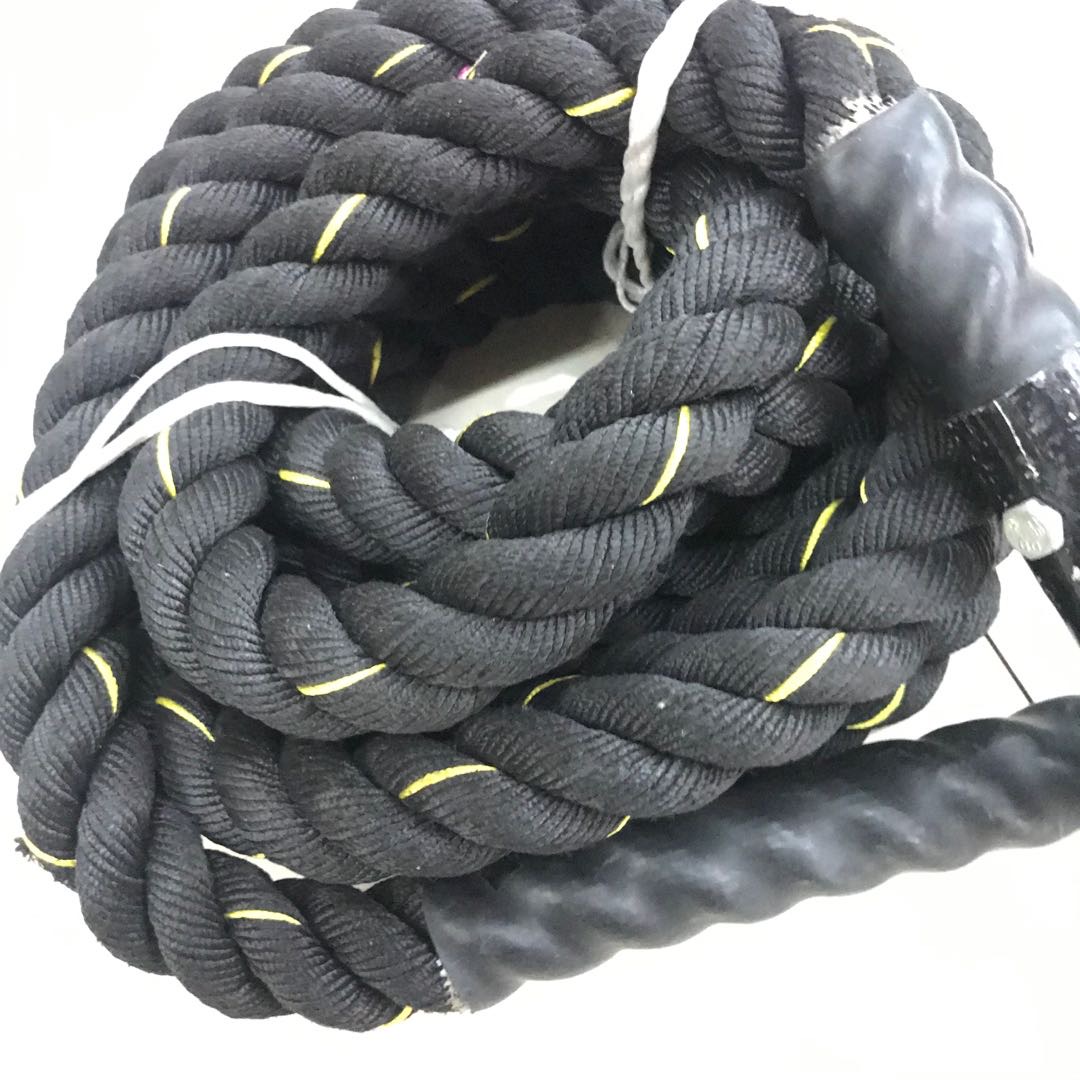 健身战绳子甩大绳家用战斗绳力量体能训练器材爆发力摔绳粗格斗绳细节图