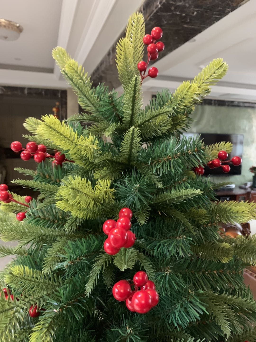 Yiyang Christmas Craft Home Small 1.5-meter Christmas tree, 1.8-meter, 2.1-meter large encrypted bare tree, 2.4-meter Christmas decoration package Christmas tree Specification image