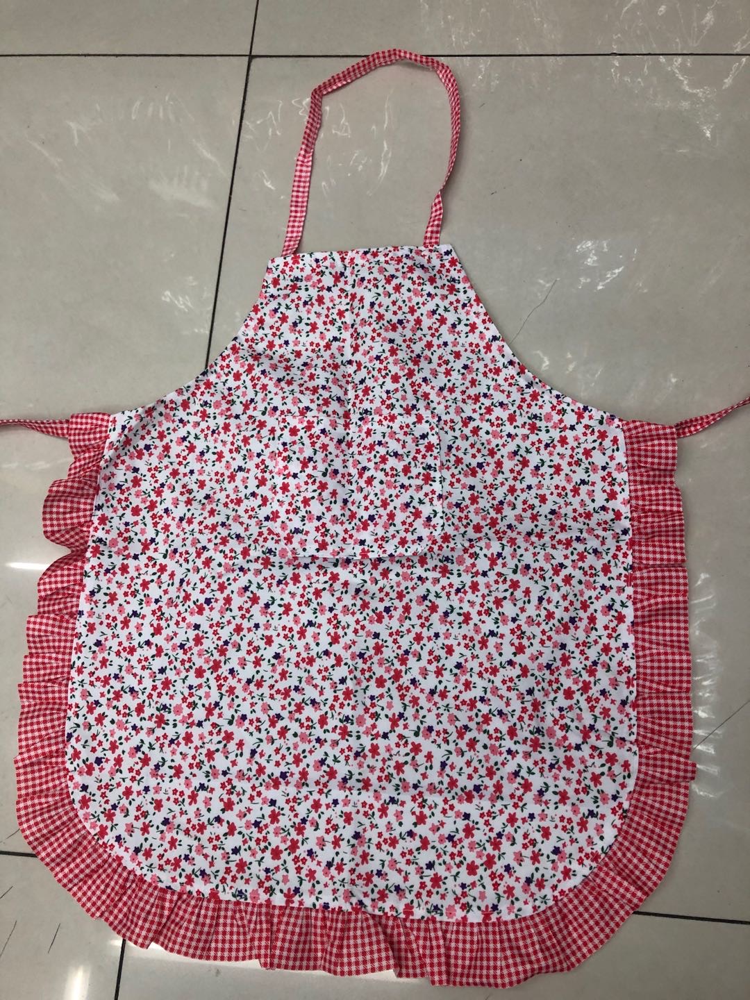 Floral Home Apron Fresh And Cute Waterproof And Oil-Proof Kitchen Supplies