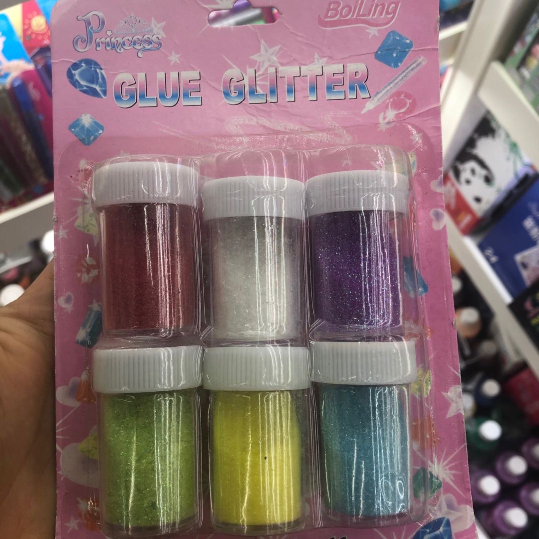 Children's DIY nail crystal clay dazzle Pearl powder thumbnail