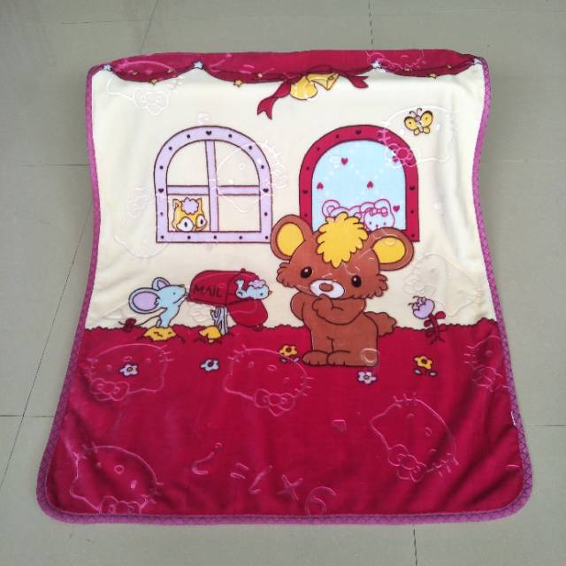 Cute Cartoon Cloud Blanket For Children Specification drawing