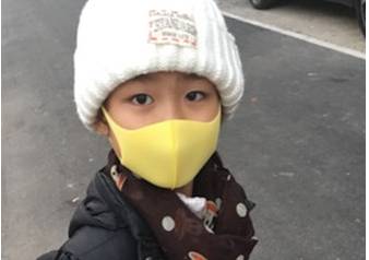 Three Sets Of Children's Sponge Mask Anti-Pollen Dust Breathable Mask [For Foreign Trade] Specification drawing