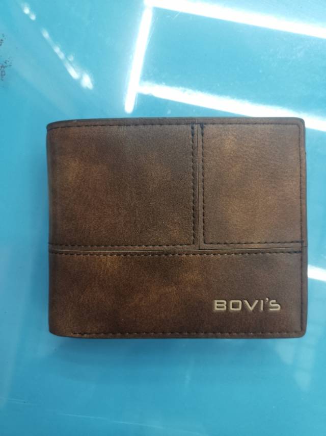 Fashionable, casual and business men's short wallet, small, ultra-thin, folding soft leather