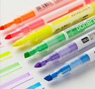 双头双色荧光笔6色标记笔手账笔粗记号笔学生用品儿童彩色涂鸦笔