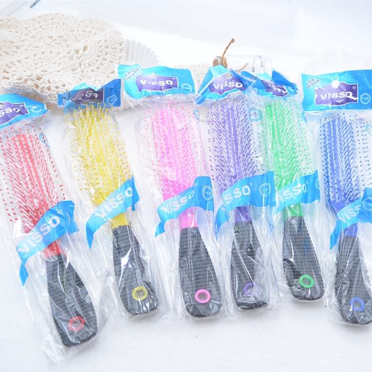 8543梳子外贸热销直发梳塑料包胶梳子造型梳产品图