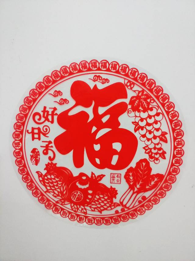 剪纸风立体窗花贴花春节装饰贴画节庆用品民俗用品